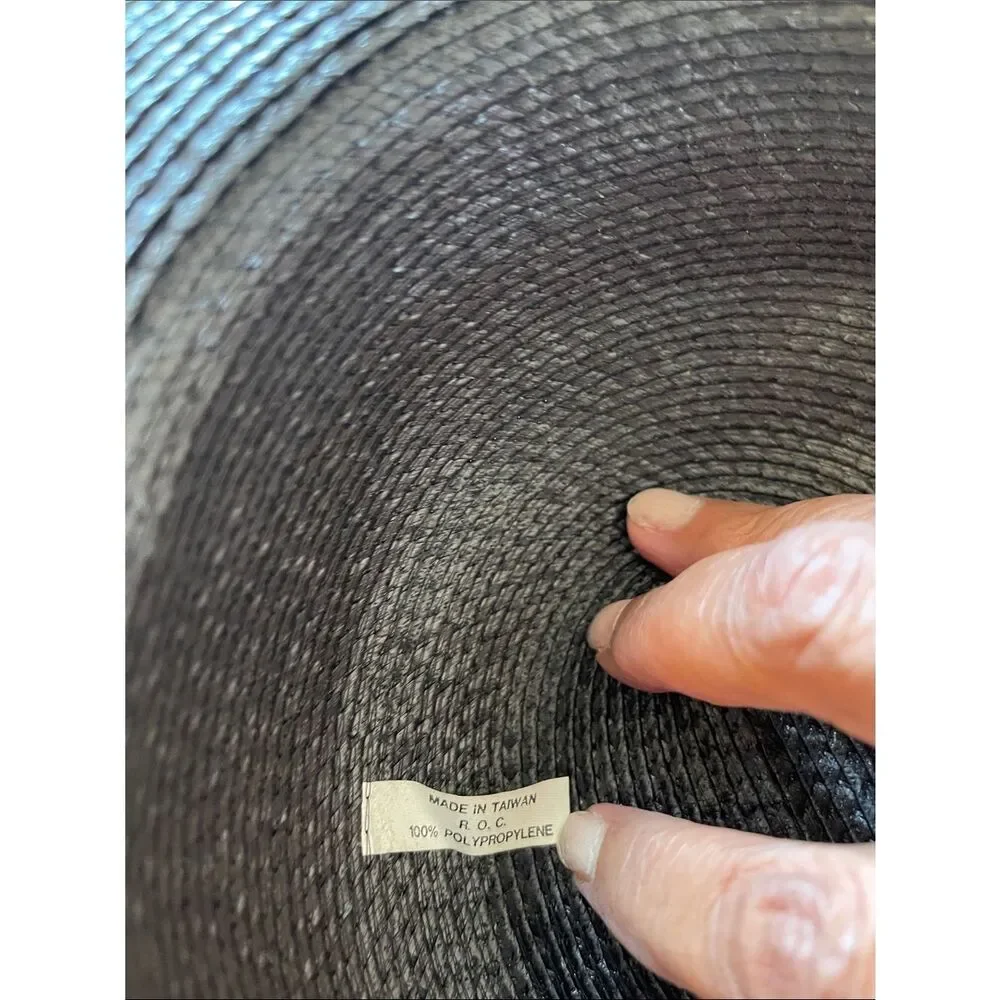 Unbranded Vintage Classic Black Wide-Brim Women's Sun Hat